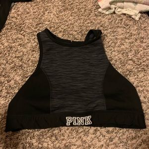 Pink sports bra